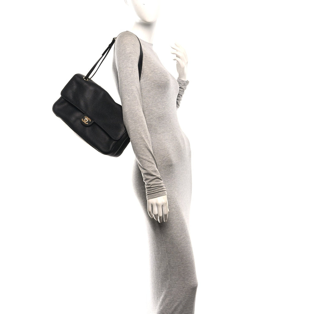 Chanel Maxi Flap Bag – Black with Gold-Tone Hardware