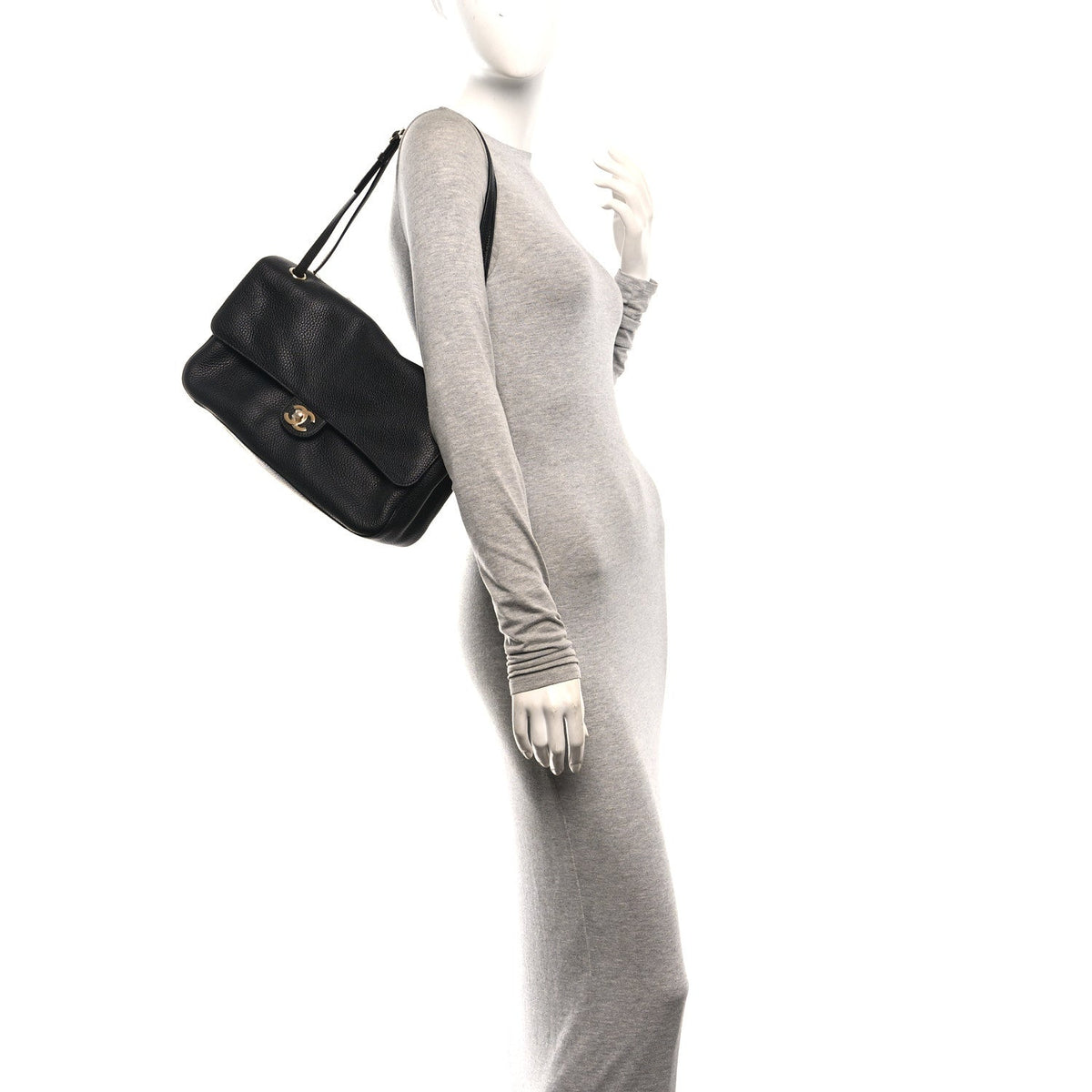 Chanel Maxi Flap Bag – Black with Gold-Tone Hardware
